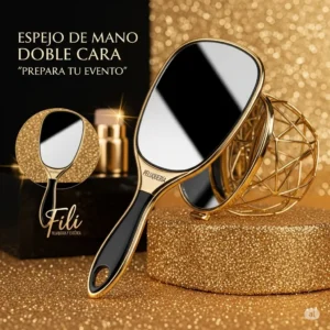 Espejo de Mano Doble Cara 'Prepara Tu Evento'